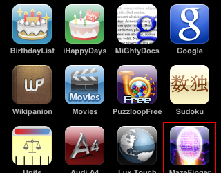 Maze Finger _ iPod Touch / iPhone Game 아이팟 터치 아이폰 무료 게임