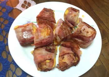그니까 오늘 이걸 해낸거임… ㅋㅋ Bacon Wrapped Grilled Cheese